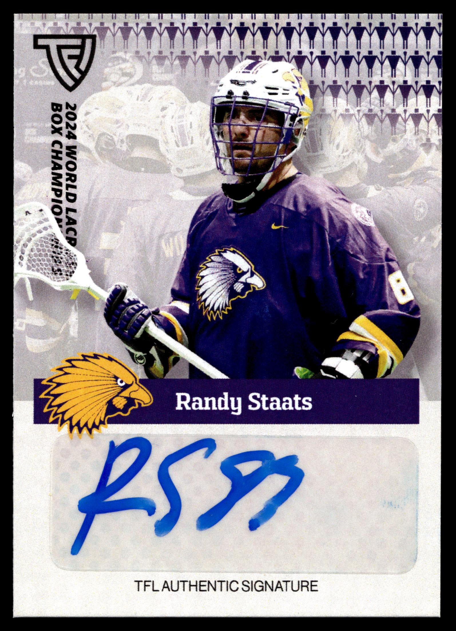 Randy Staats 2024 TFL WBLC Team Haudenosaunee Base Auto