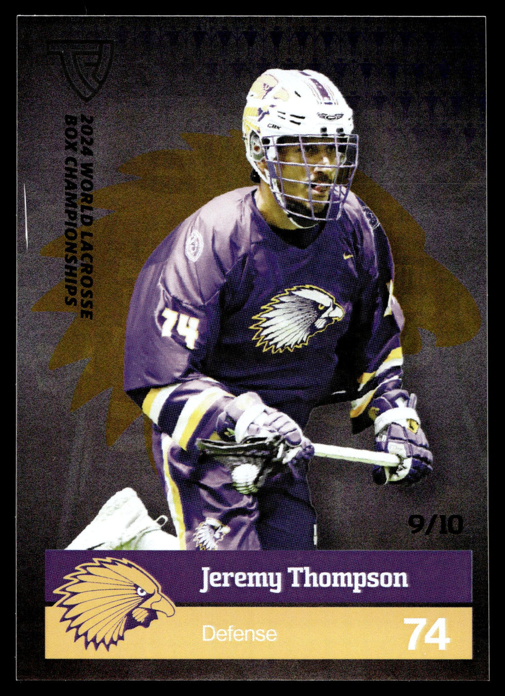 Jeremy Thompson 2024 TFL WBLC Team Haudenosaunee Silver 9/10
