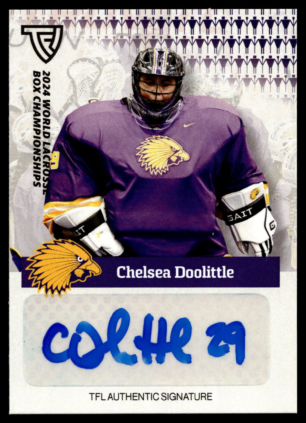 Chelsea Doolittle 2024 TFL WBLC Team Haudenosaunee Base Auto