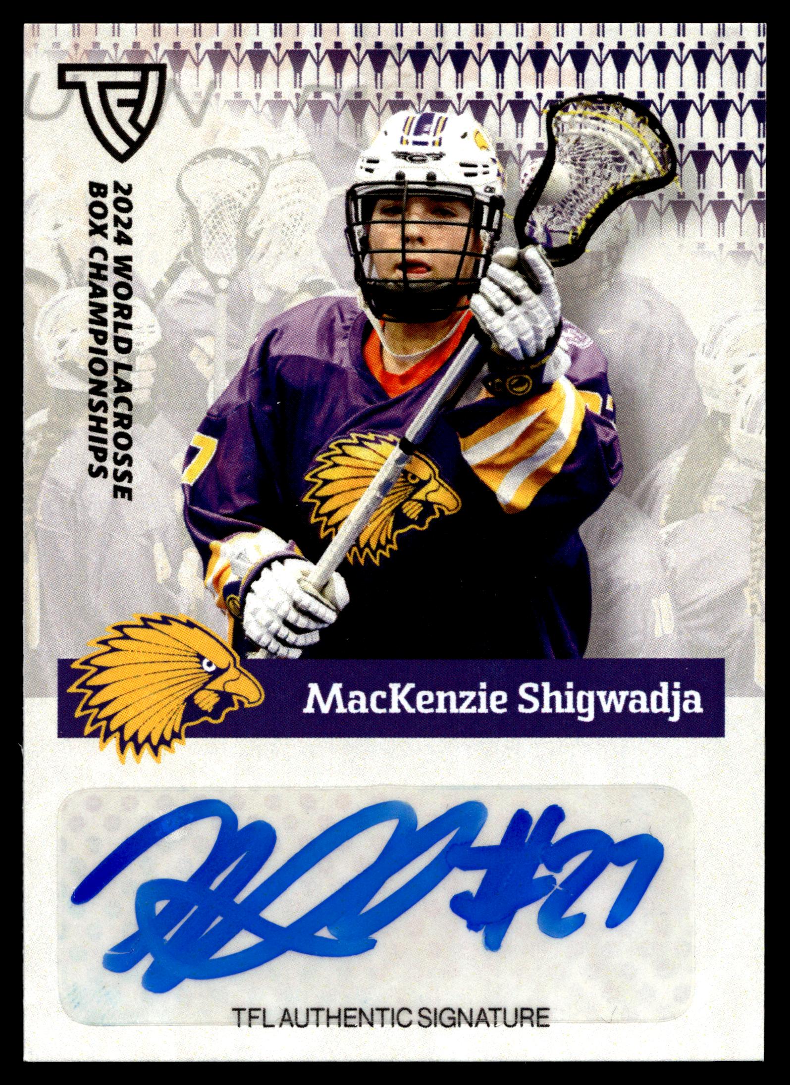 MacKenzie Shigwadja 2024 TFL WBLC Team Haudenosaunee Base Auto