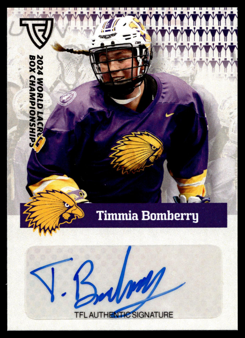 Timmia Bomberry 2024 TFL WBLC Team Haudenosaunee Base Auto
