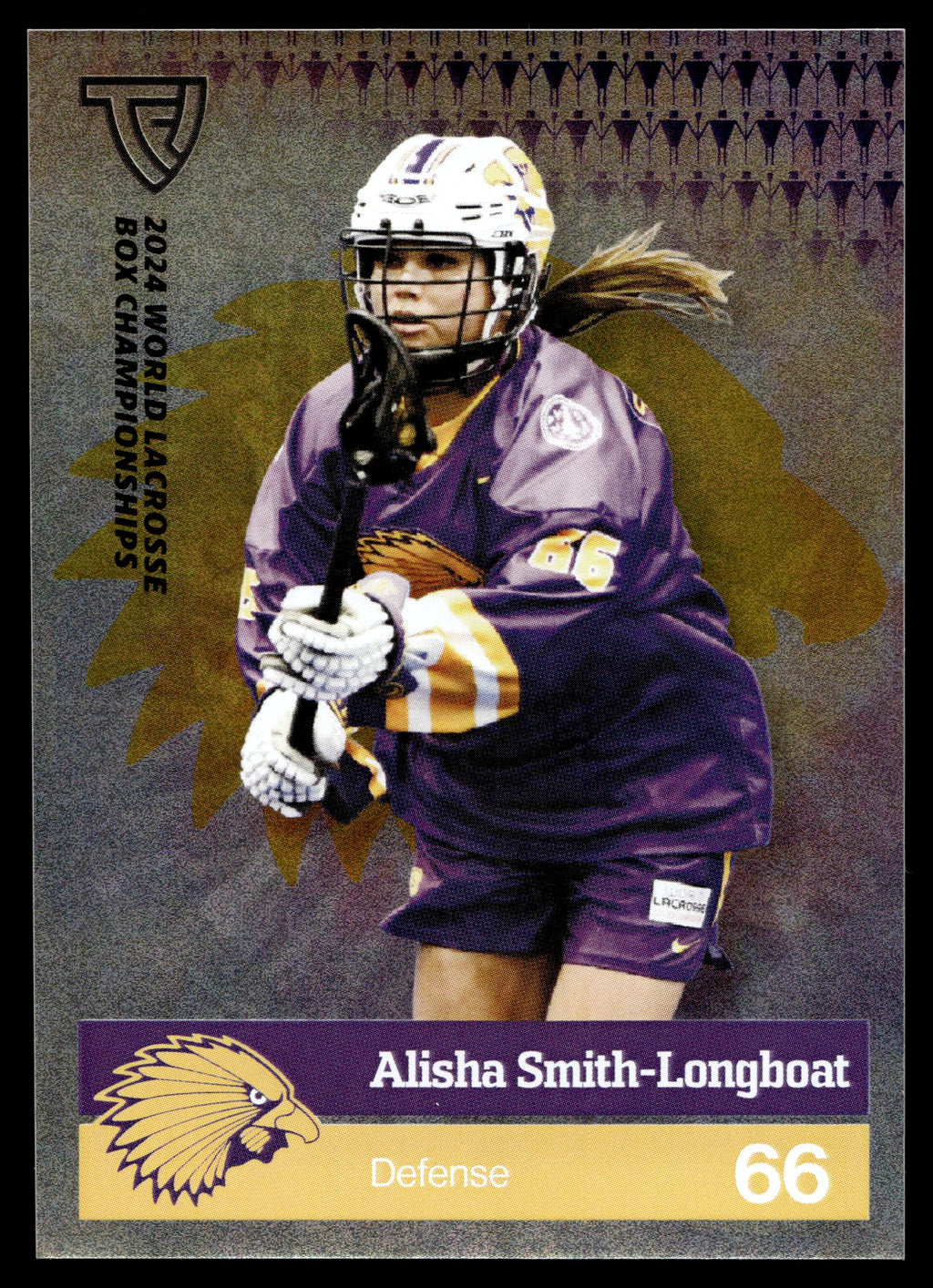 Alisha Smith-Longboat 2024 TFL WBLC Team Haudenosaunee Tie Dye