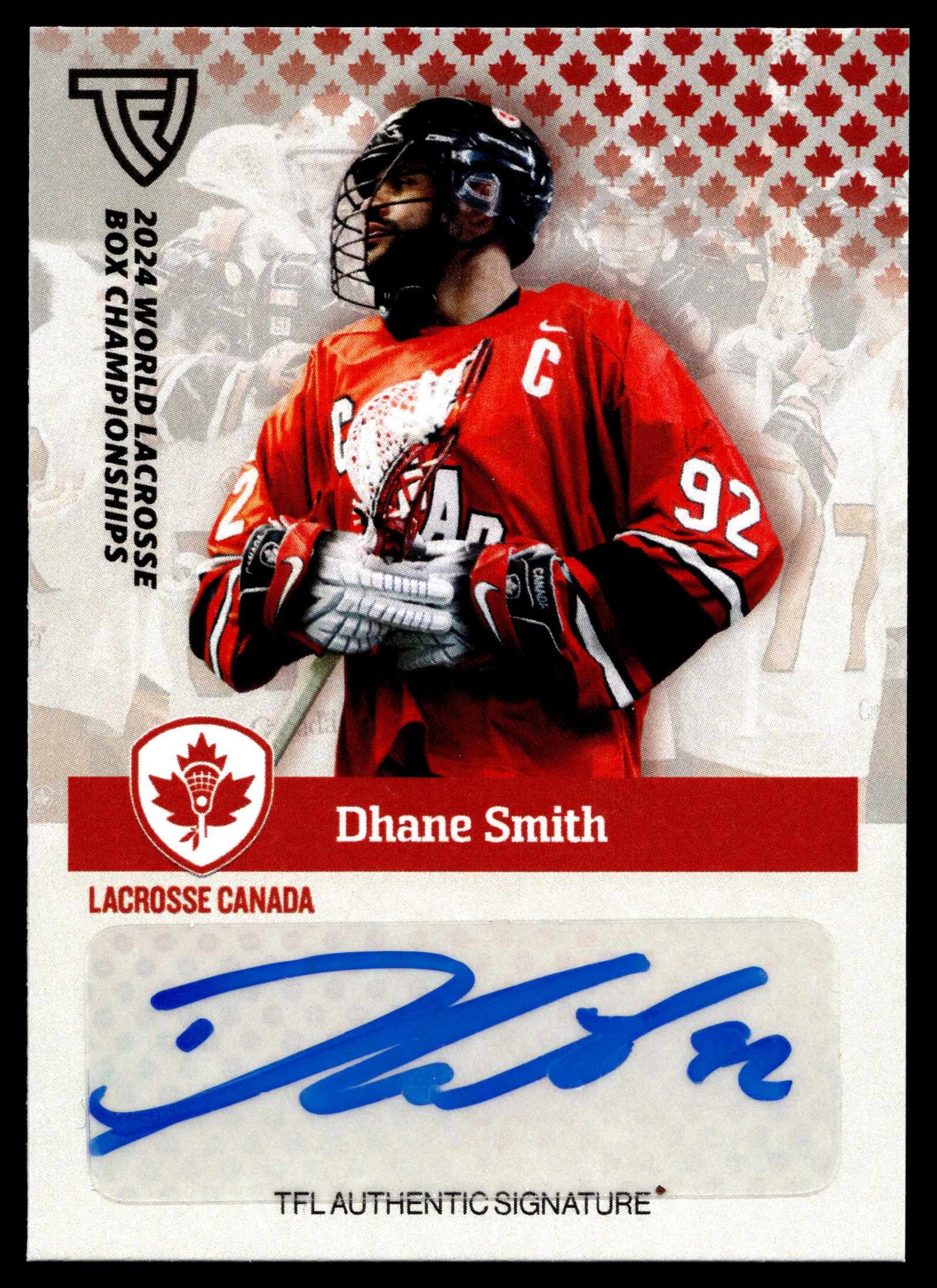 Dhane Smith 2024 TFL WBLC Team Canada Base Auto