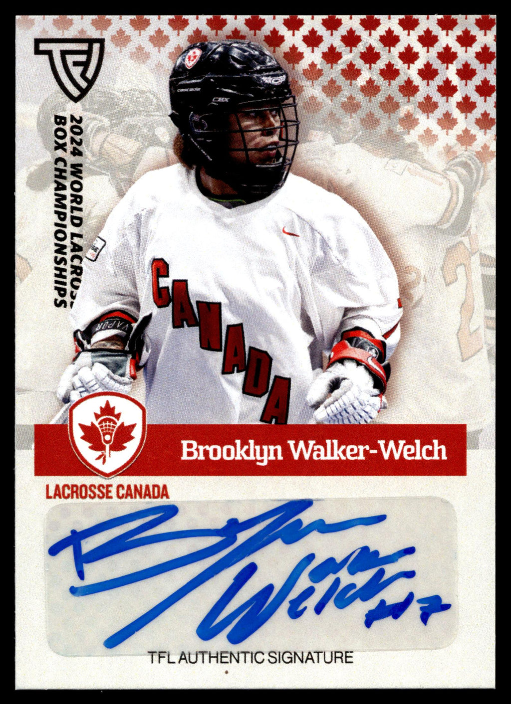 Brooklyn Walker-Welch 2024 TFL WBLC Team Canada Base Auto