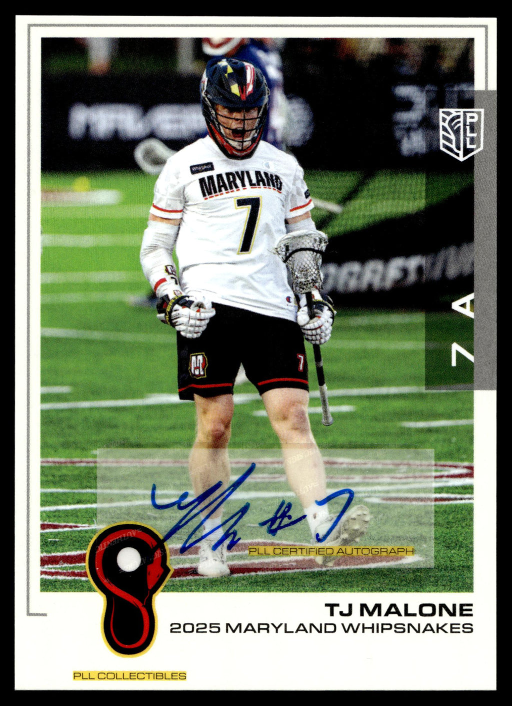 TJ Malone 2025 PLL Flagship Maryland Whipsnakes Base Auto #38