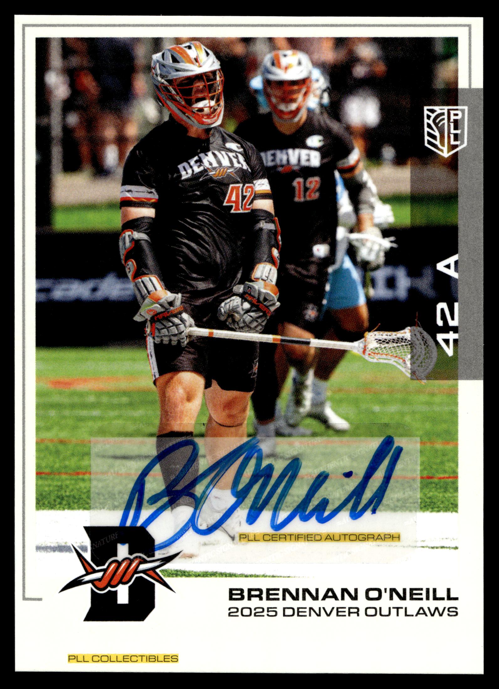Brennan O'Neill 2025 PLL Flagship Denver Outlaws Base Auto #32