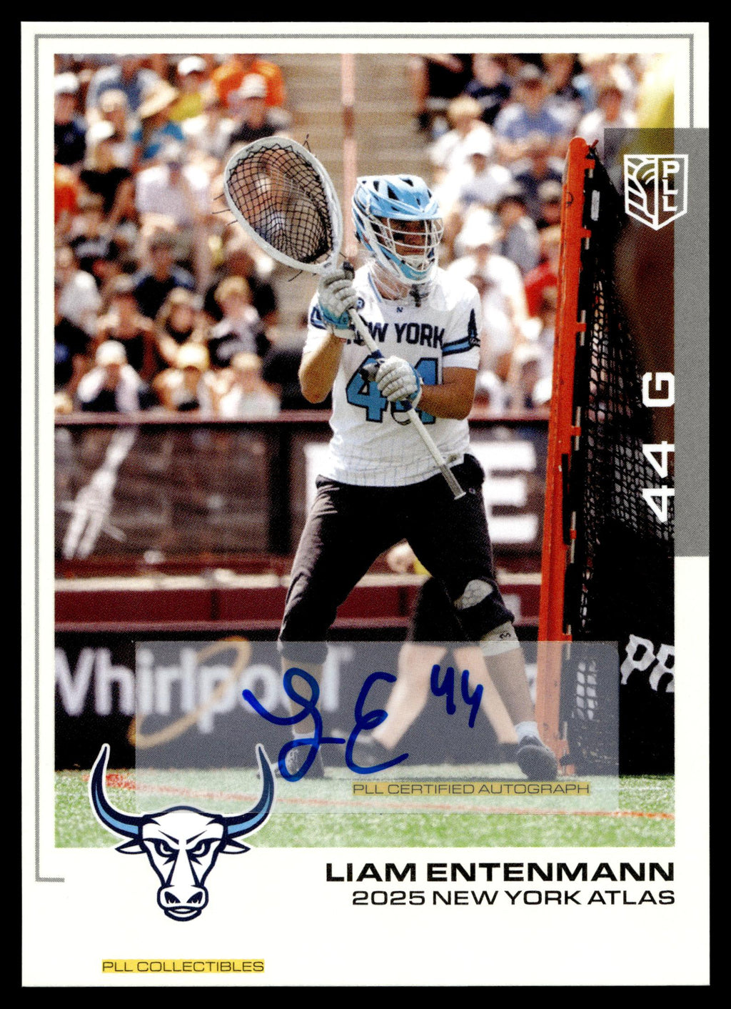 Liam Entenmann 2025 PLL Flagship New York Atlas Base Auto #25