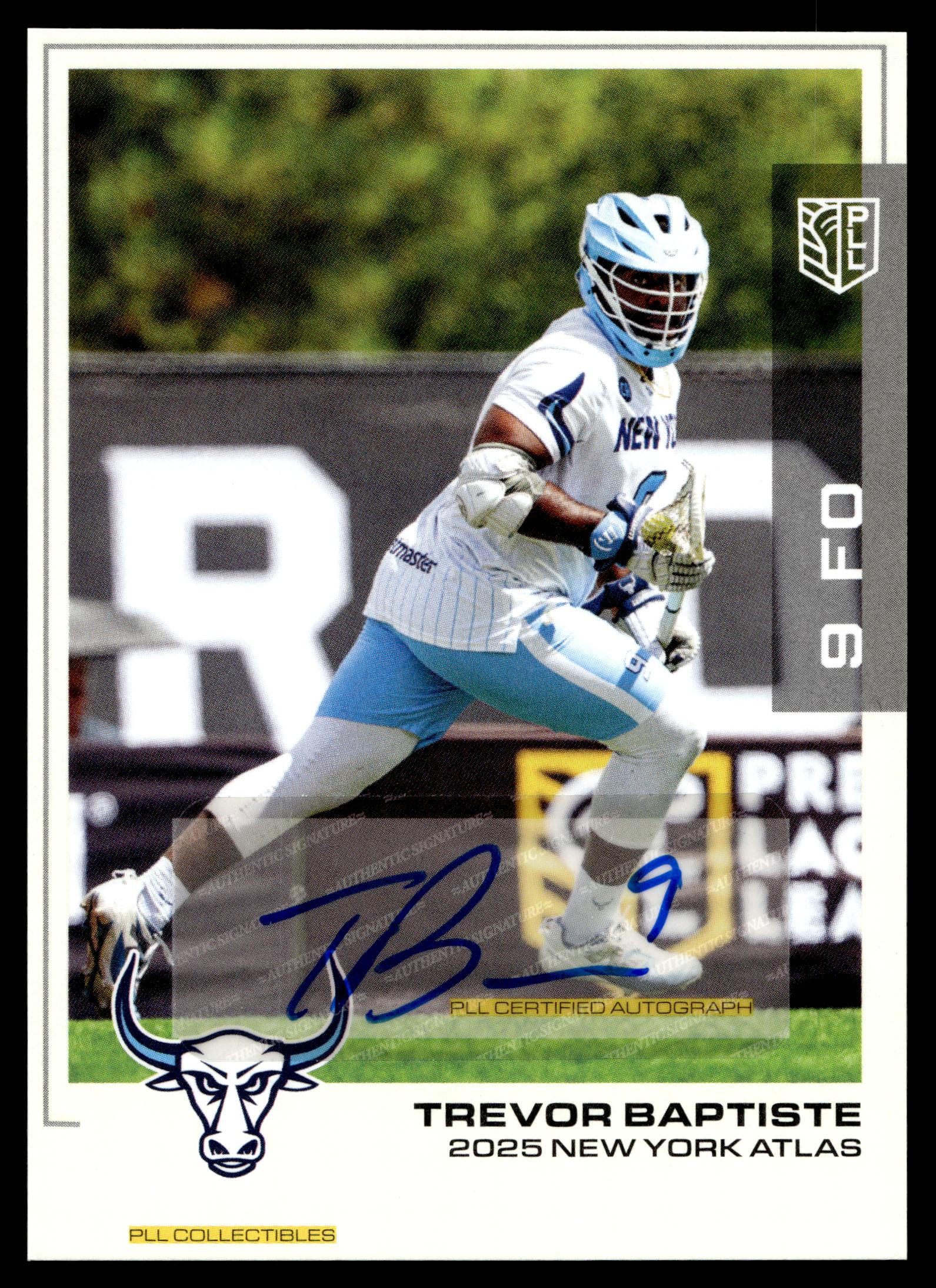 Trevor Baptiste 2025 PLL Flagship New York Atlas Base Auto #21