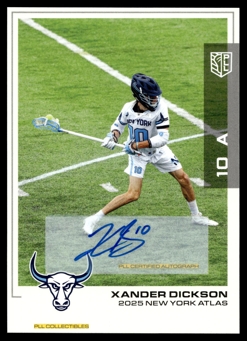 Xander Dickson 2025 PLL Flagship New York Atlas Base Auto #47
