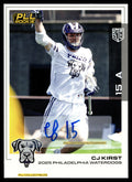 CJ Kirst 2025 PLL Flagship Philadelphia Waterdogs Base Auto #148
