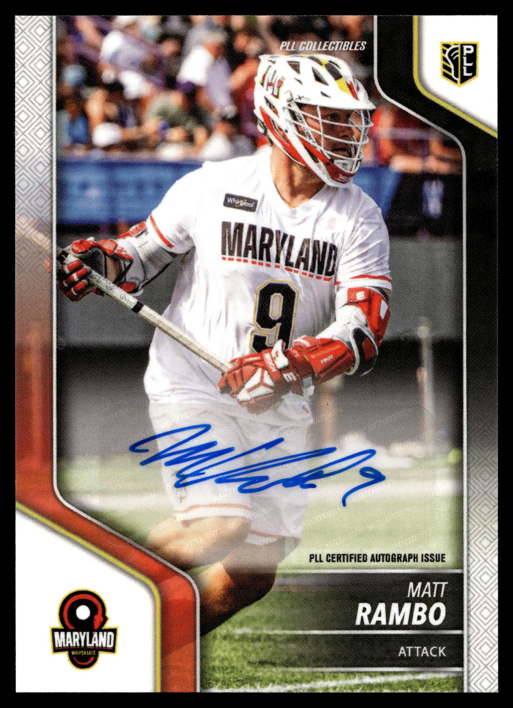 Matt Rambo 2024 PLL Release Maryland Whipsnakes Base Auto #141