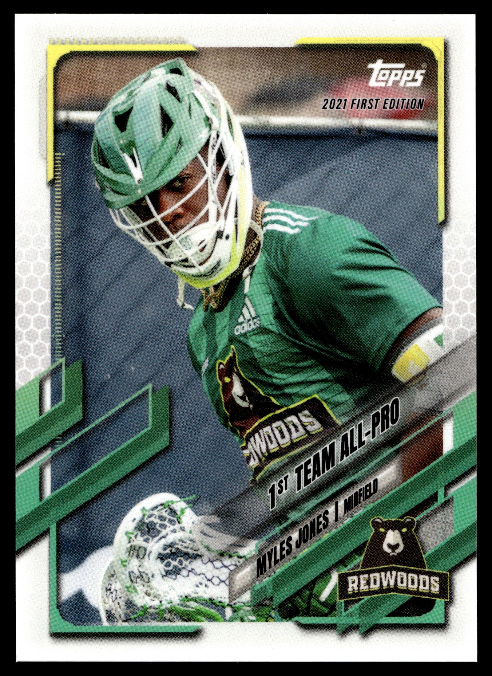 Myles Jones 2021 Topps PLL First Edition Redwoods #34
