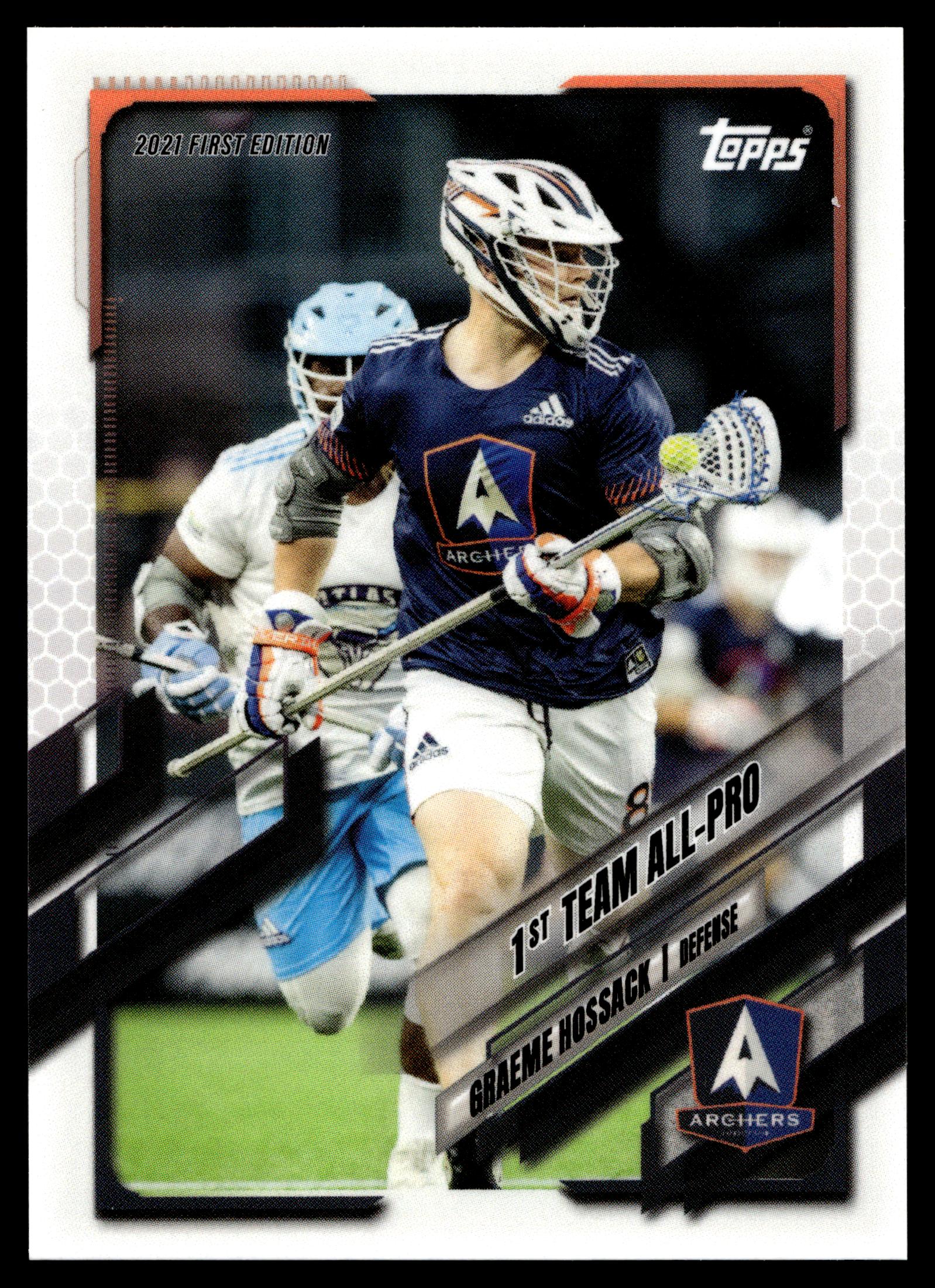 Graeme Hossack 2021 Topps PLL First Edition Archers #37