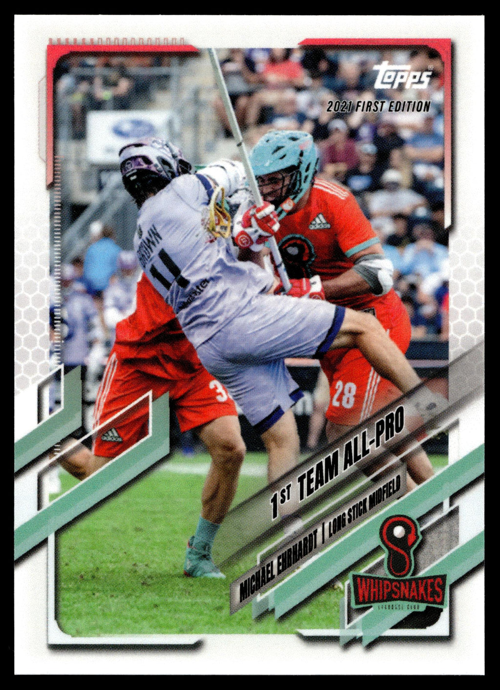 Michael Ehrhardt 2021 Topps PLL First Edition Whipsnakes #39