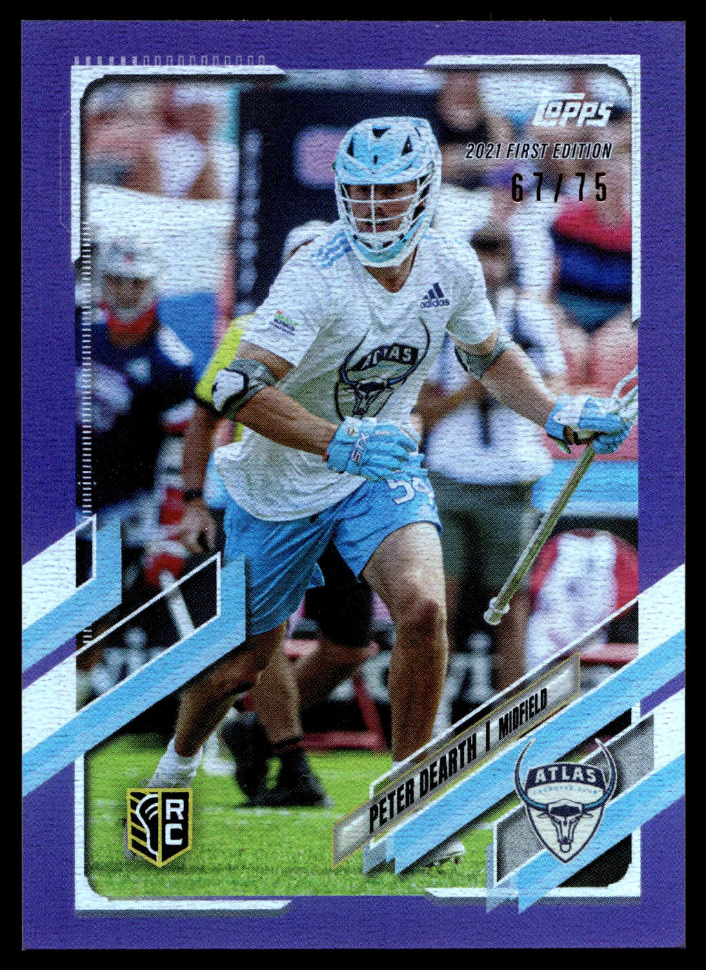 Peter Dearth 2021 Topps PLL First Edition Atlas Purple 67/75 #16