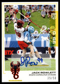 Jack Rowlett 2025 PLL Flagship Carolina Chaos Yellow Auto 35/50 #132