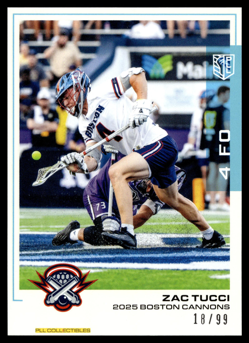 Zac Tucci 2025 PLL Flagship Boston Cannons Blue 18/99 #9
