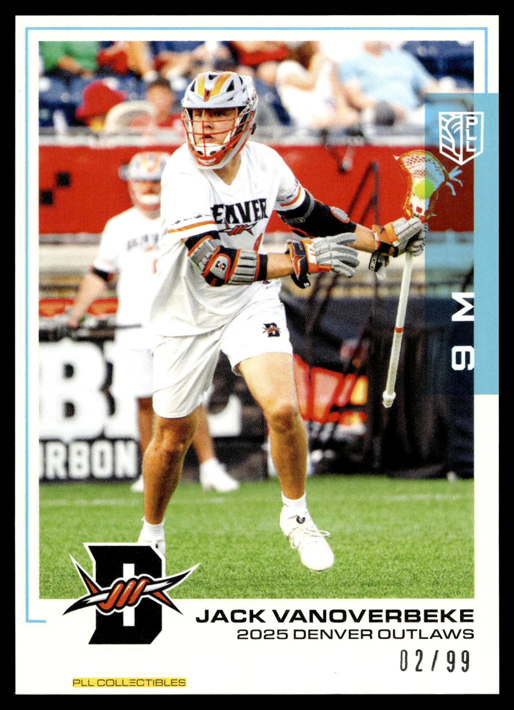 Jack Vanoverbeke 2025 PLL Flagship Denver Outlaws Blue 02/99 #24