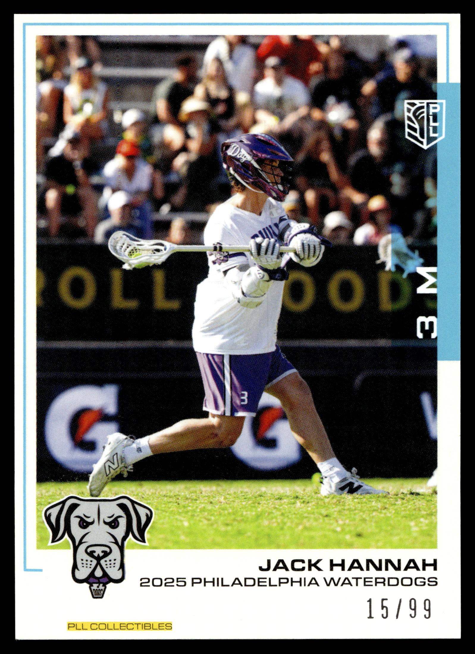 Jack Hannah 2025 PLL Flagship Philadelphia Waterdogs Blue 15/99 #65