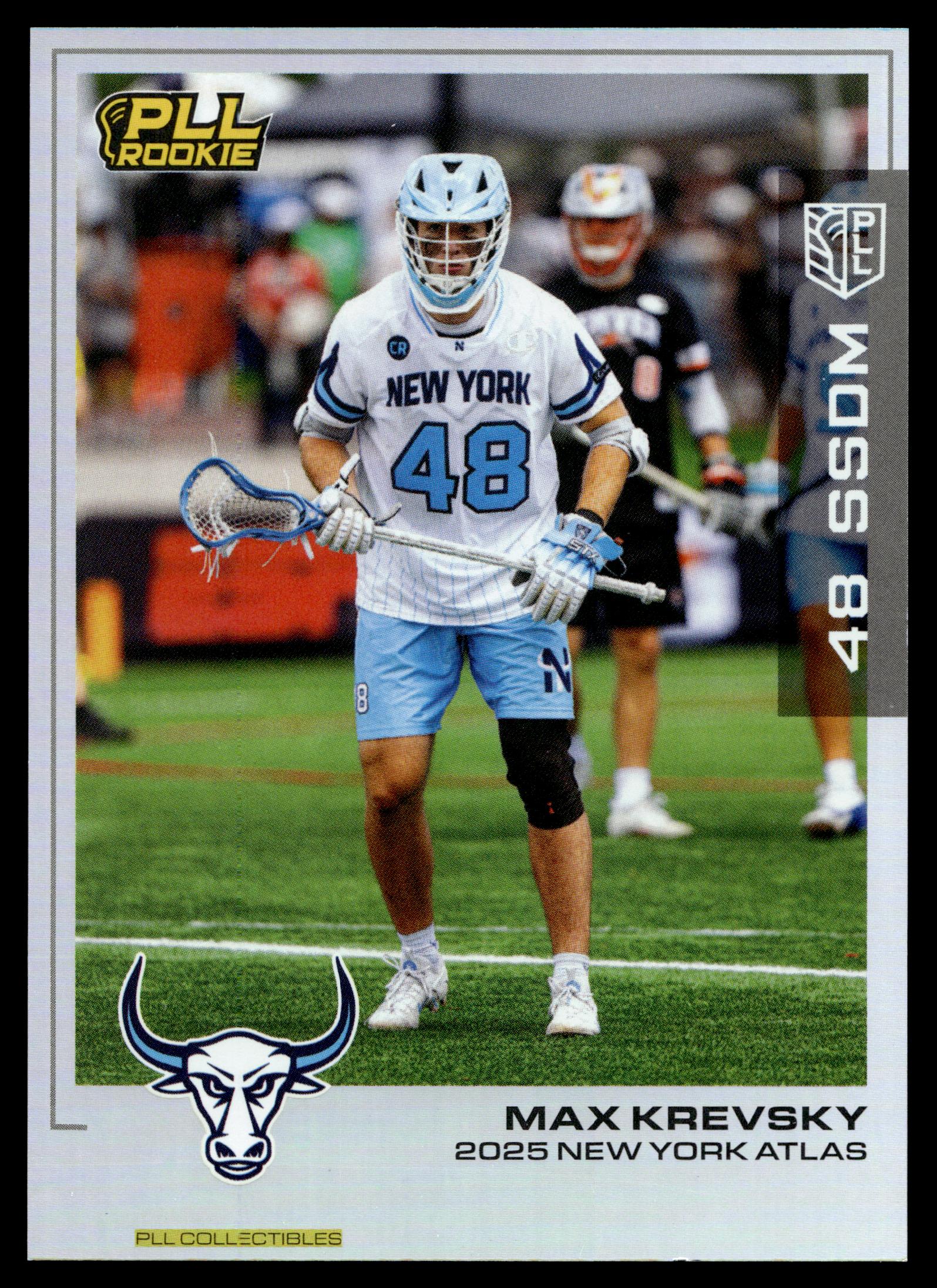 Max Krevsky 2025 PLL Flagship New York Atlas Rainbow Foil #63