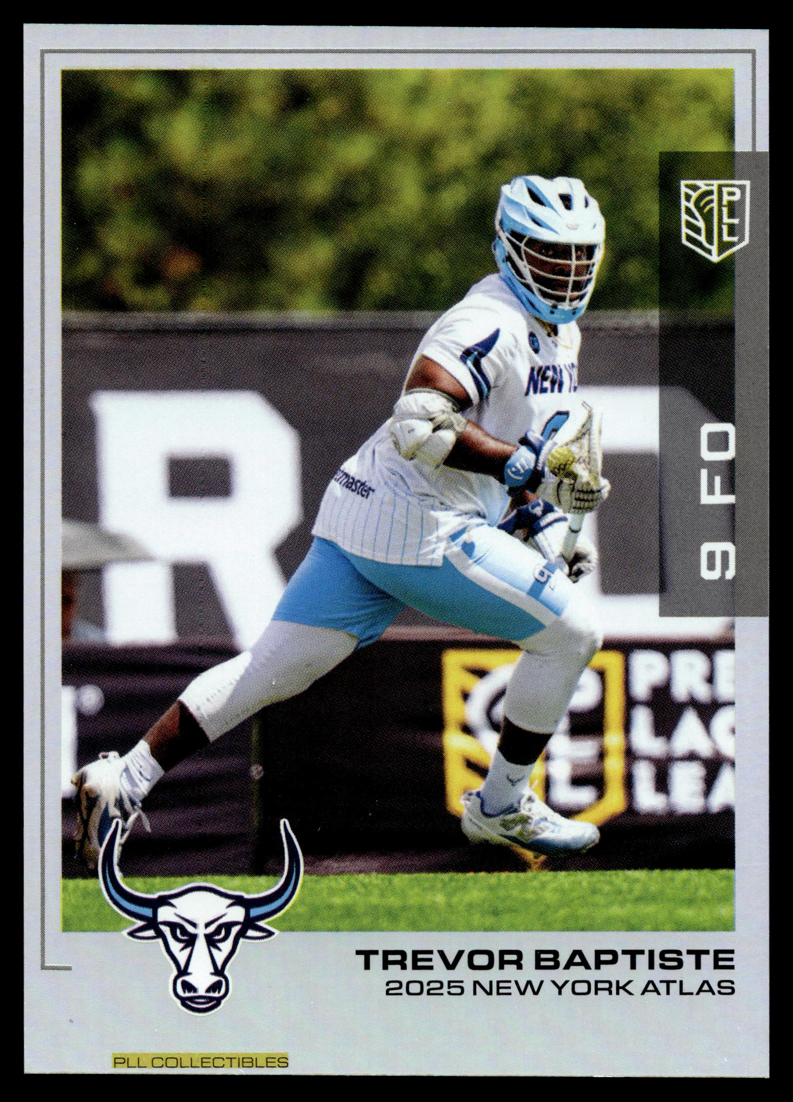 Trevor Baptiste 2025 PLL Flagship New York Atlas Rainbow Foil #21