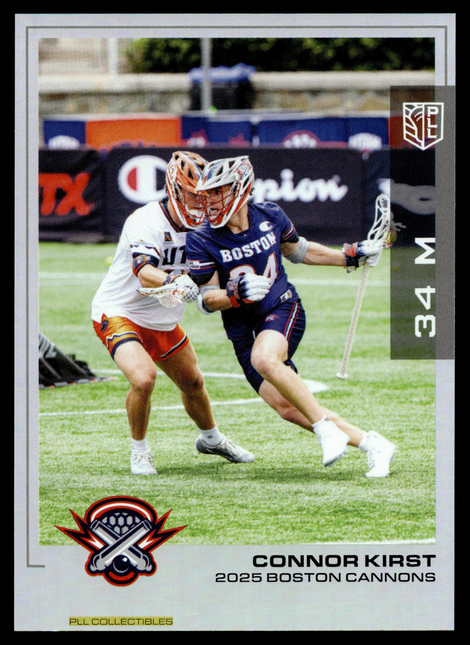Connor Kirst 2025 PLL Flagship Boston Cannons Rainbow Foil #84