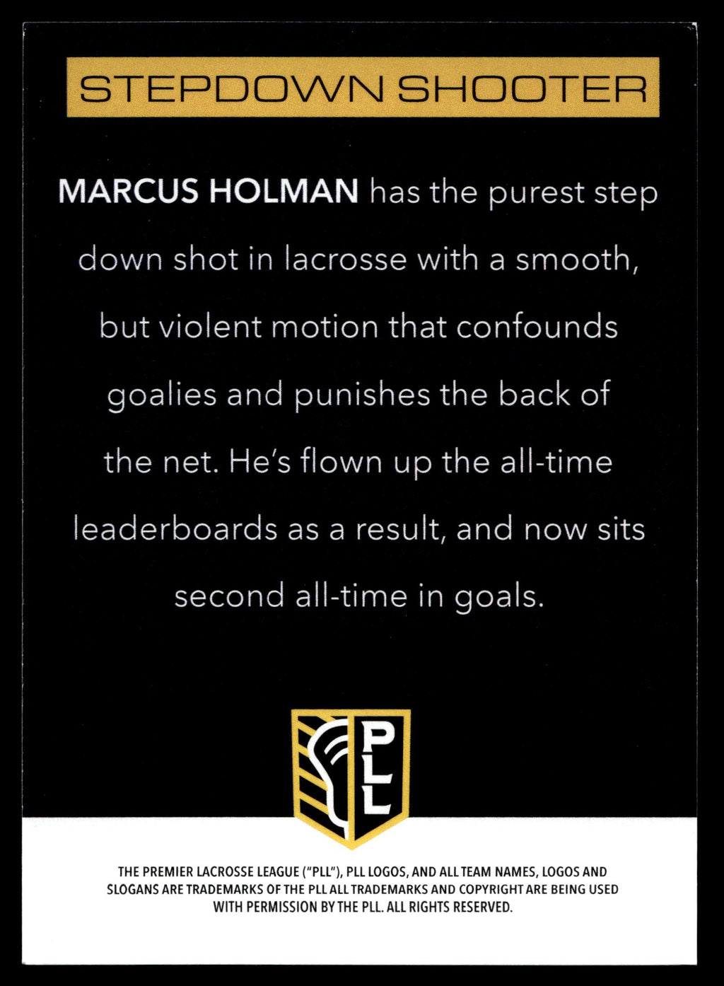 Marcus Holman 2025 PLL Flagship Boston Cannons Prototypes