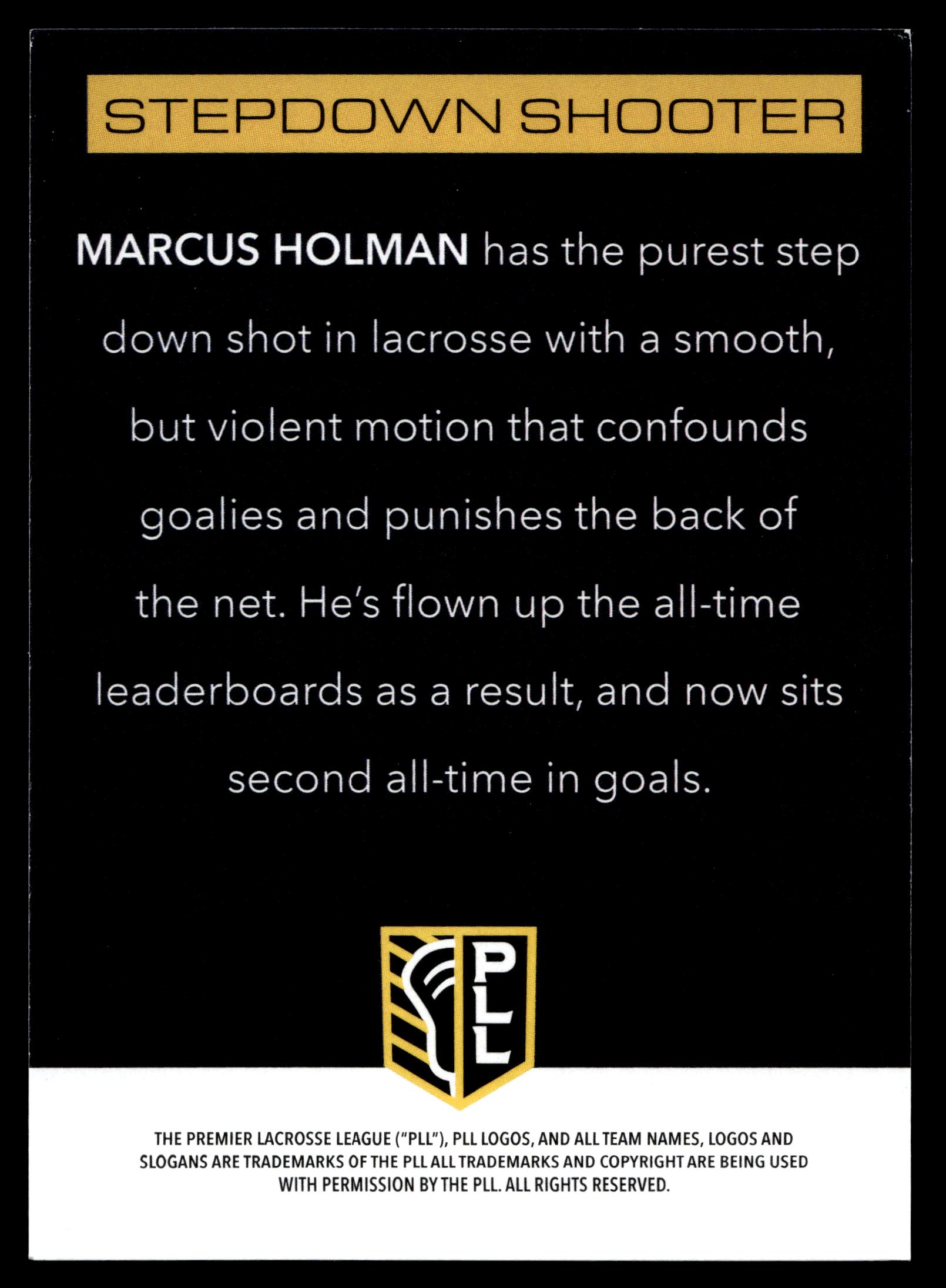Marcus Holman 2025 PLL Flagship Boston Cannons Prototypes