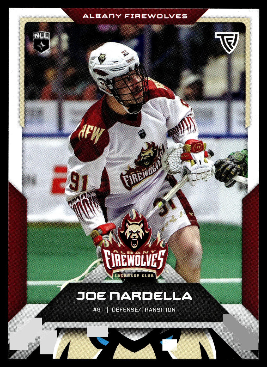 Joe Nardella 2025 TFL Sports NLL Albany Firewolves Color Match #9