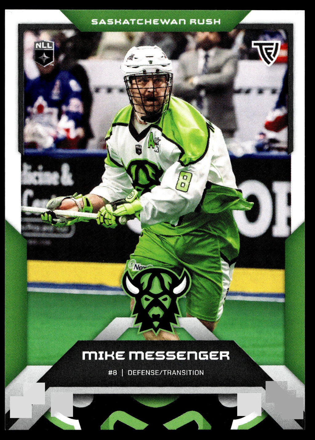 Mike Messenger 2025 TFL Sports NLL Sakatchewan Rush Color Match #76
