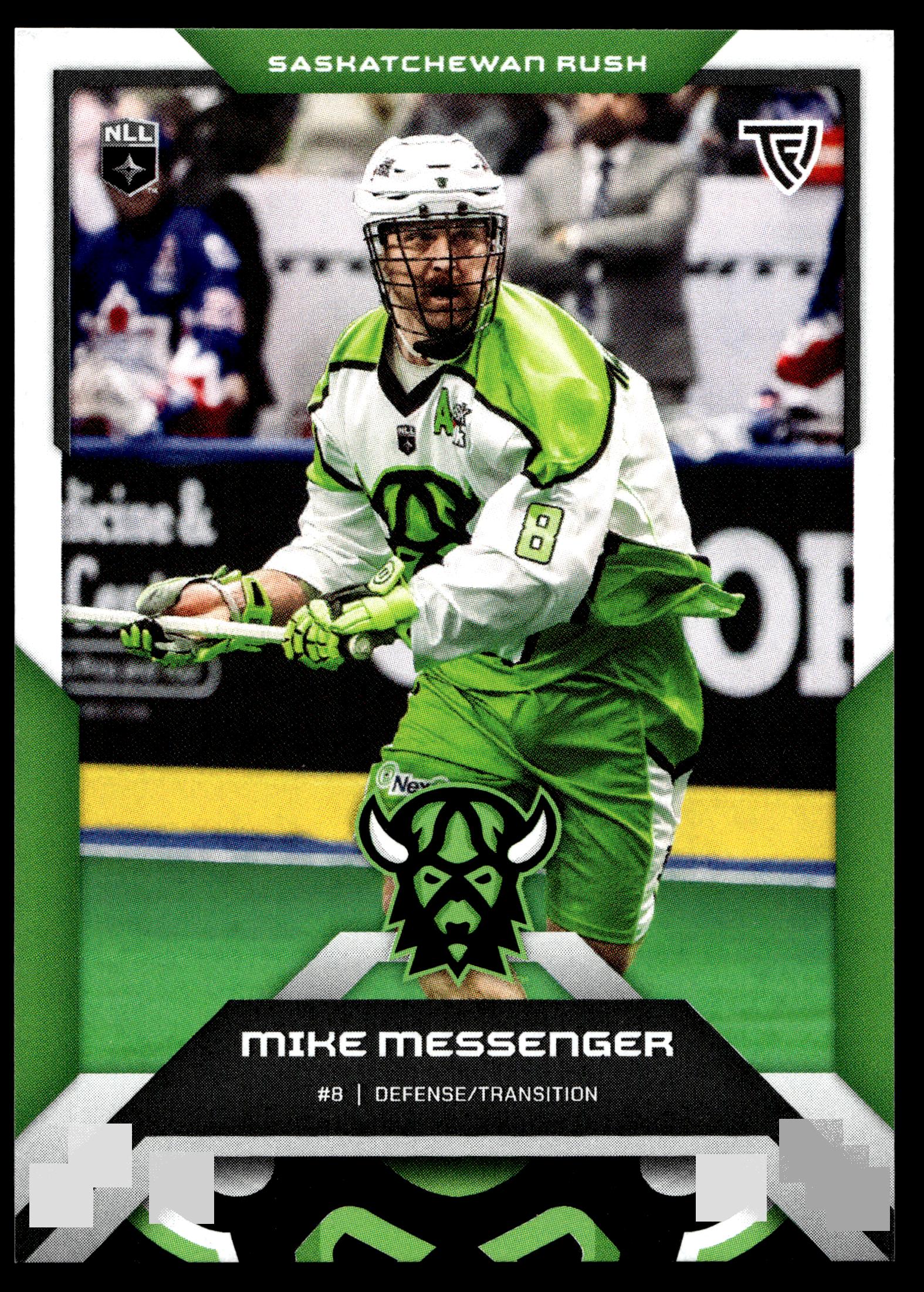 Mike Messenger 2025 TFL Sports NLL Sakatchewan Rush Color Match #76