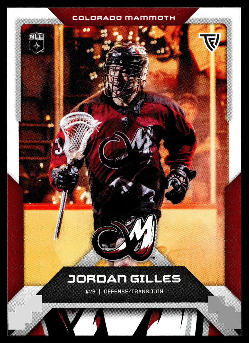 Jordan Gilles 2025 TFL Sports NLL Colorado Mammoth Color Match #25