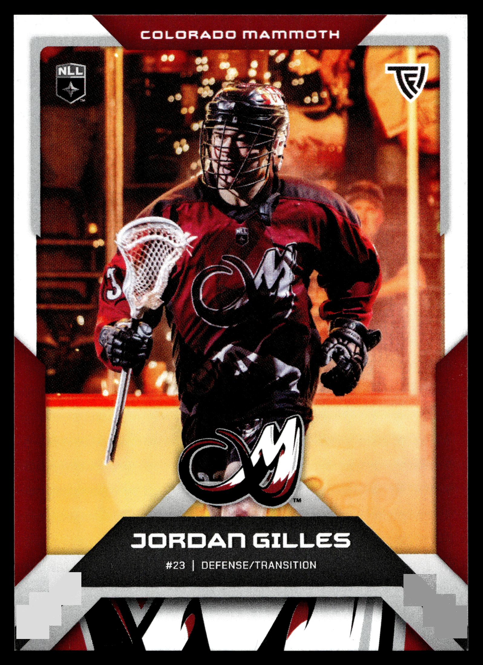 Jordan Gilles 2025 TFL Sports NLL Colorado Mammoth Color Match #25