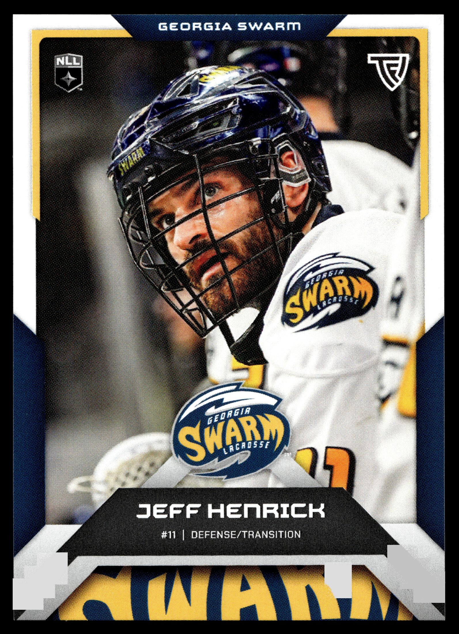 Jeff Henrick 2025 TFL Sports NLL Georgia Swarm Color Match #33