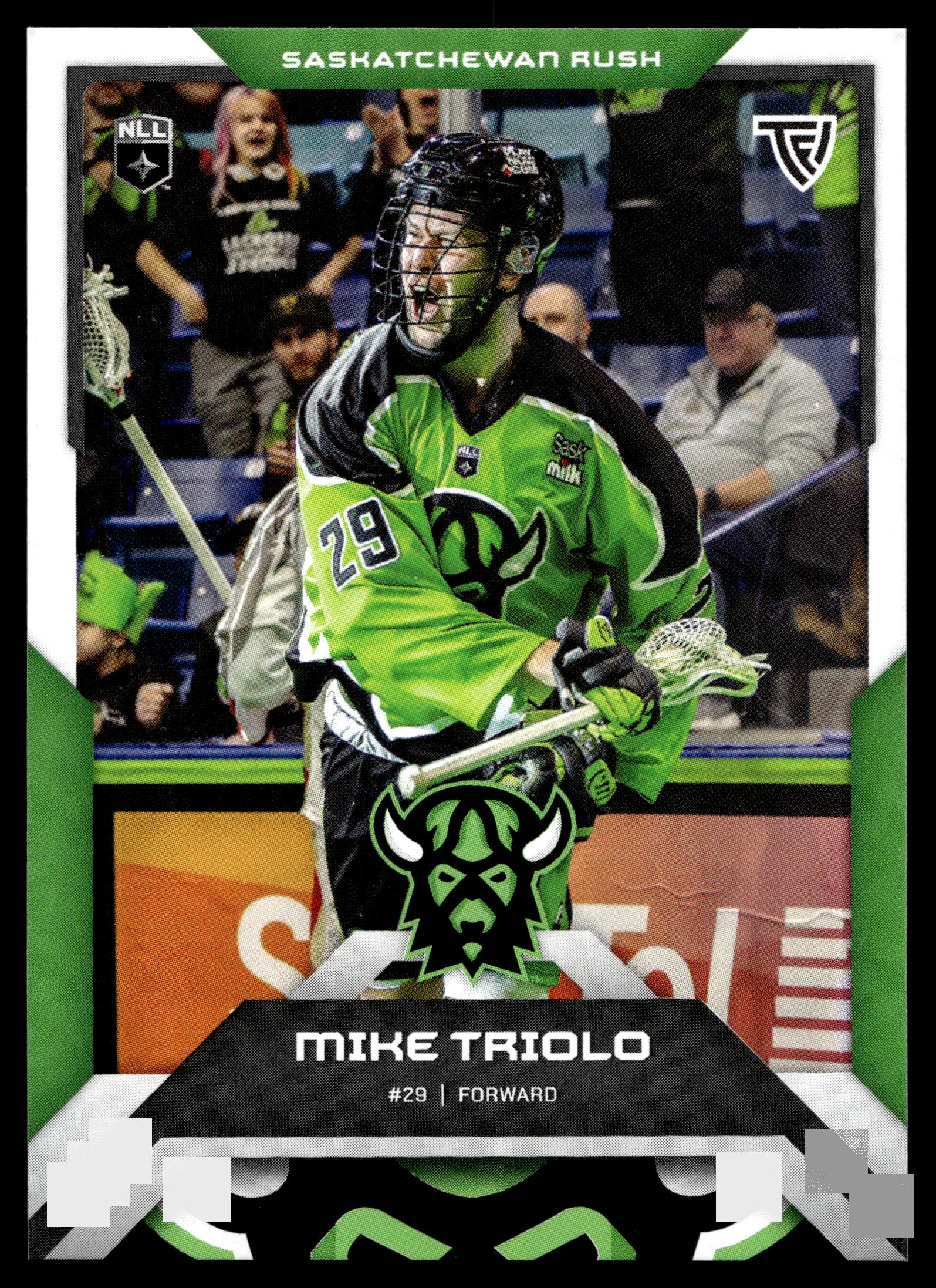 Mike Triolo 2025 TFL Sports NLL Sakatchewan Rush Color Match #77