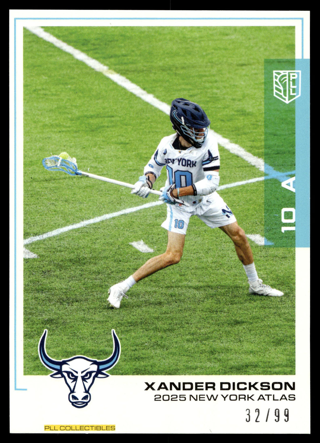 Xander Dickson 2025 PLL Flagship New York Atlas Blue 32/99 #47