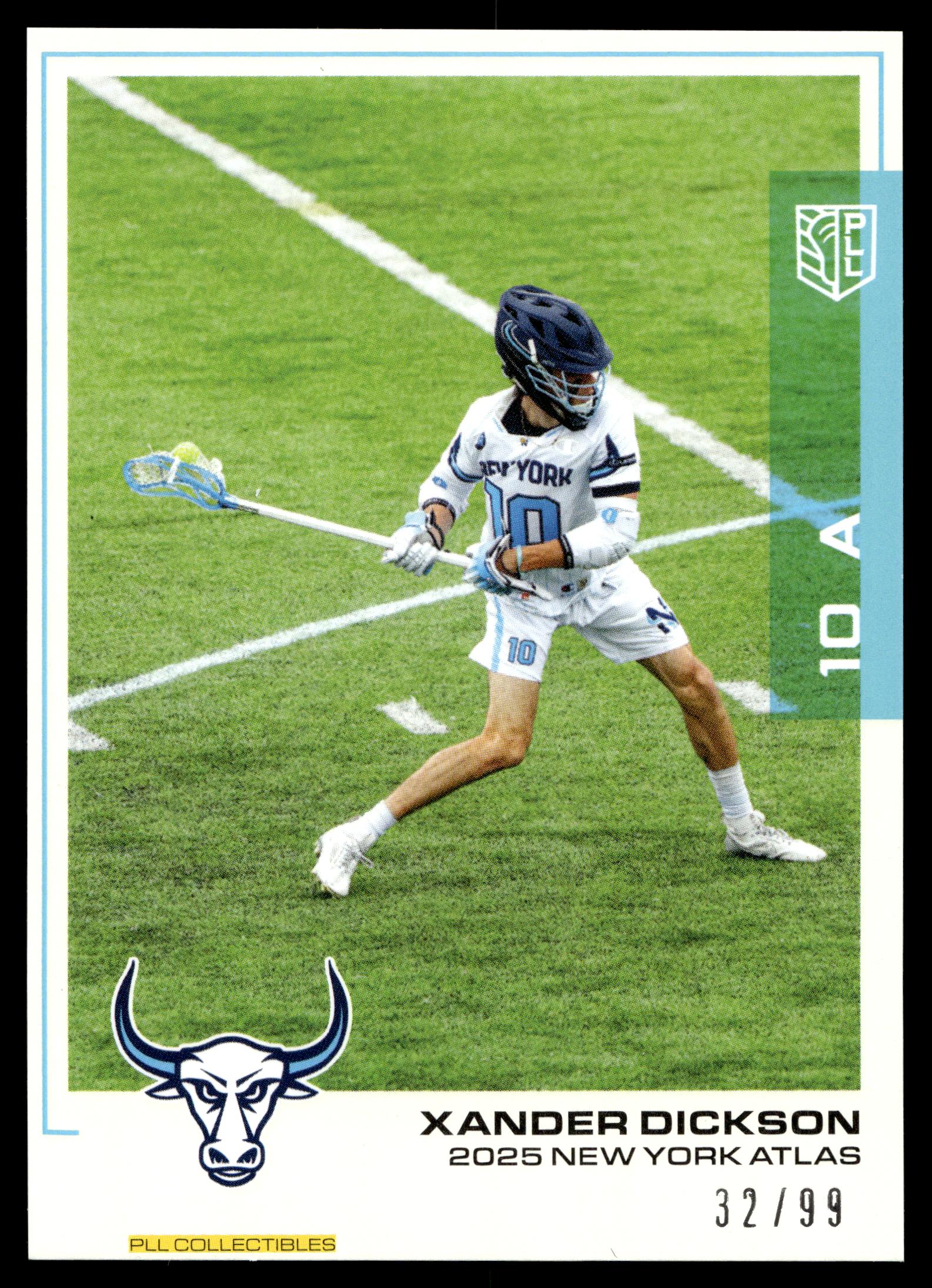 Xander Dickson 2025 PLL Flagship New York Atlas Blue 32/99 #47