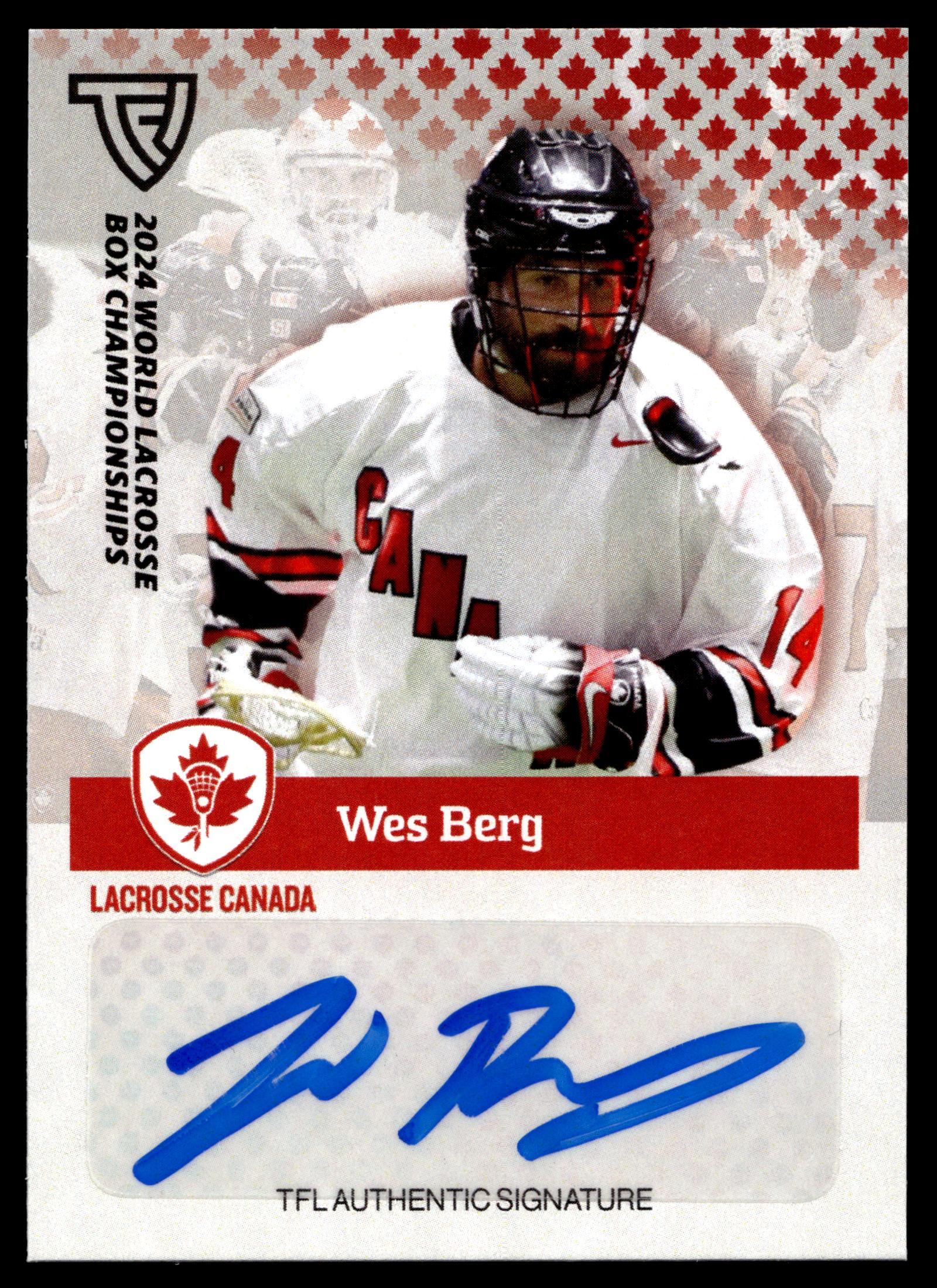 Wes Berg 2024 TFL WBLC Team Canada