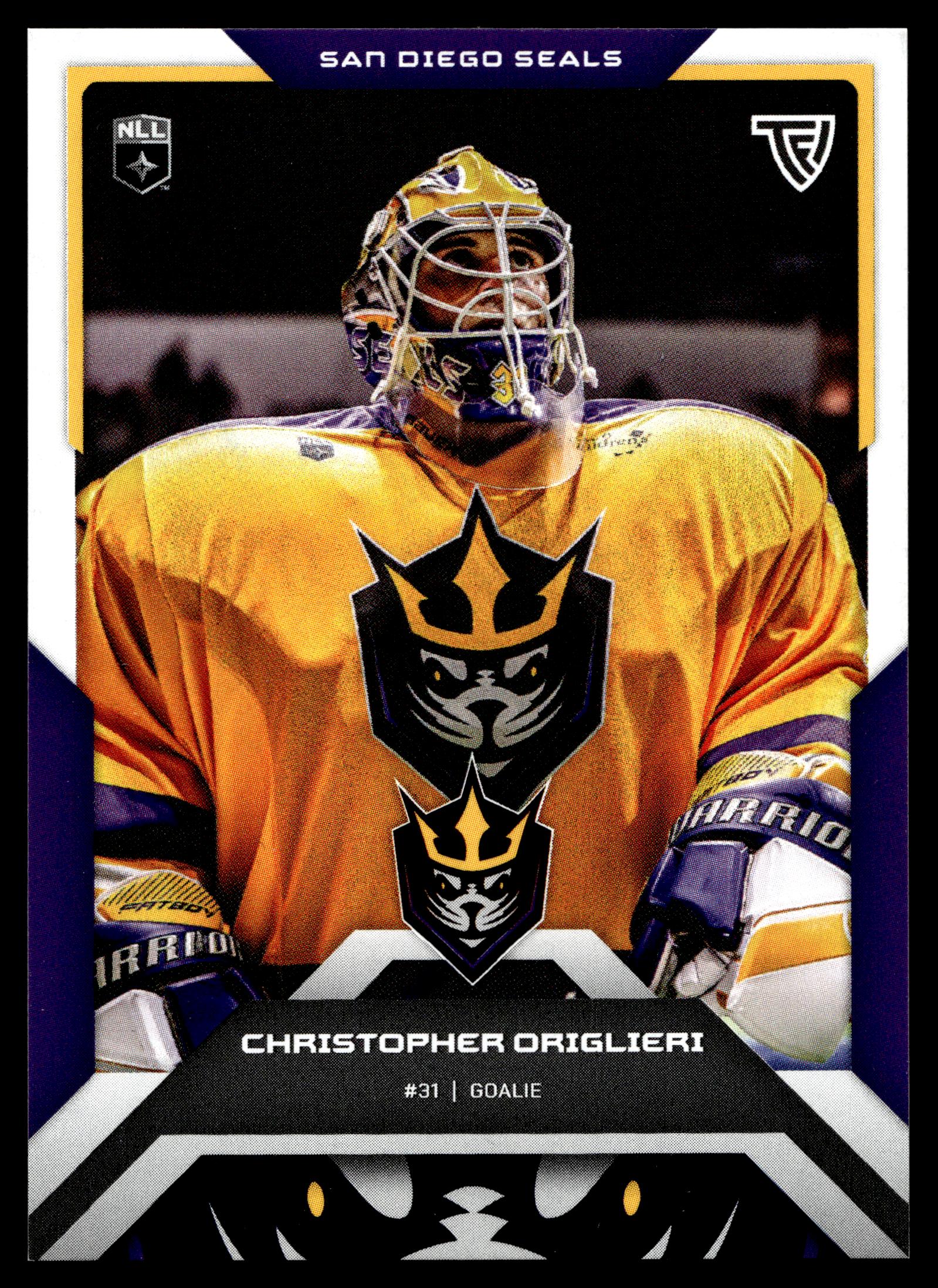 Christopher Origlieri 2025 TFL Sports NLL San Diego Seals Color Match #72