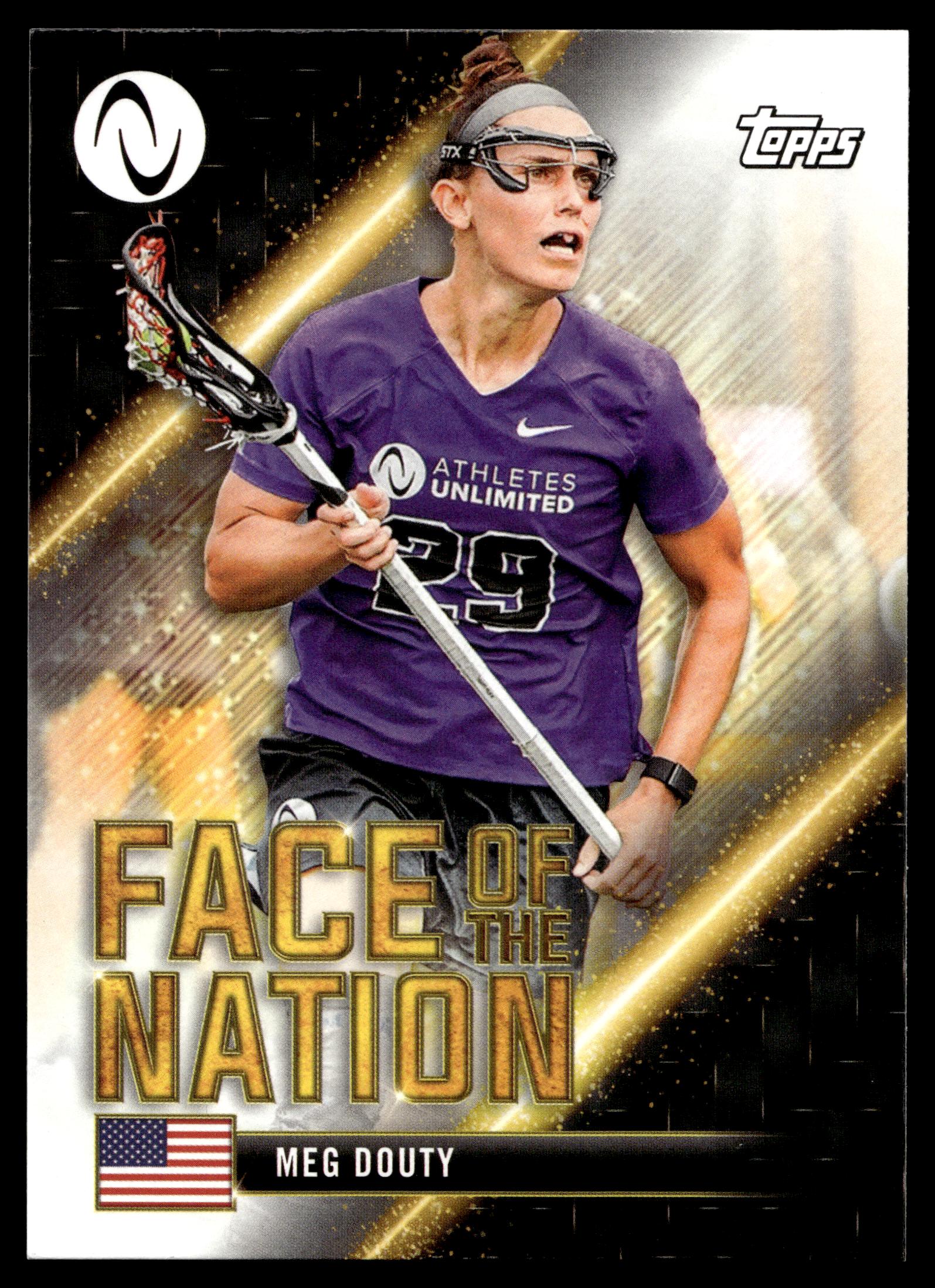 Meg Douty 2022 Topps Athletes Unlimited Face of the Nation #FN-2