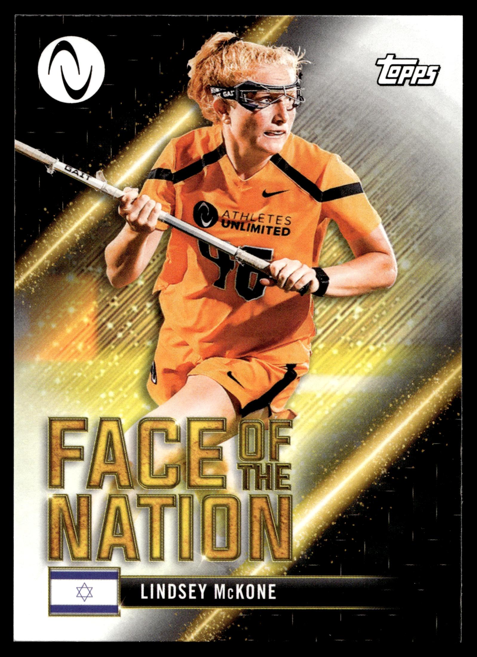 Lindsey McKone 2022 Topps Athletes Unlimited Face of the Nation #FN-12