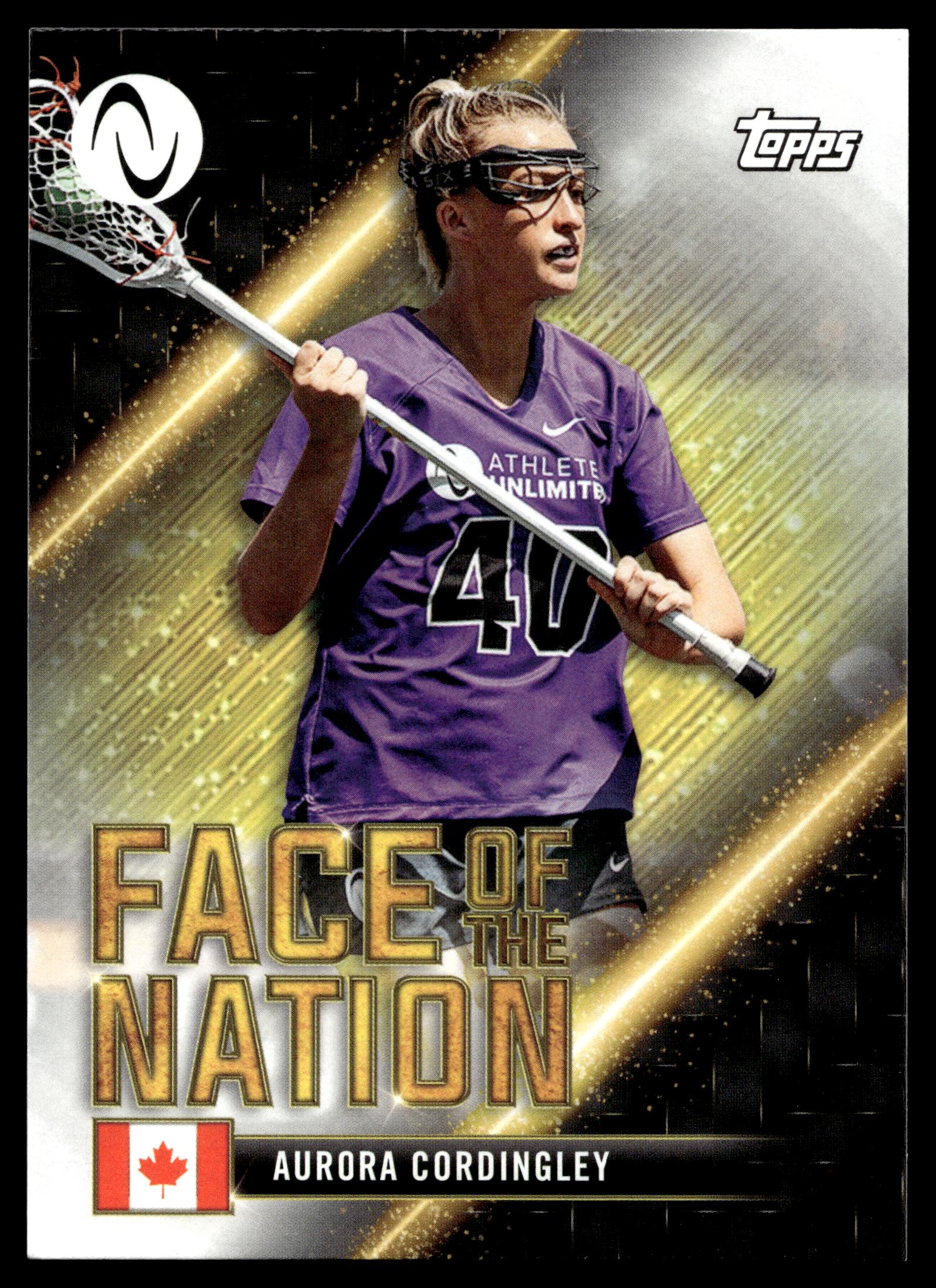 Aurora Cordingley 2022 Topps Athletes Unlimited Face of the Nation #FN-16