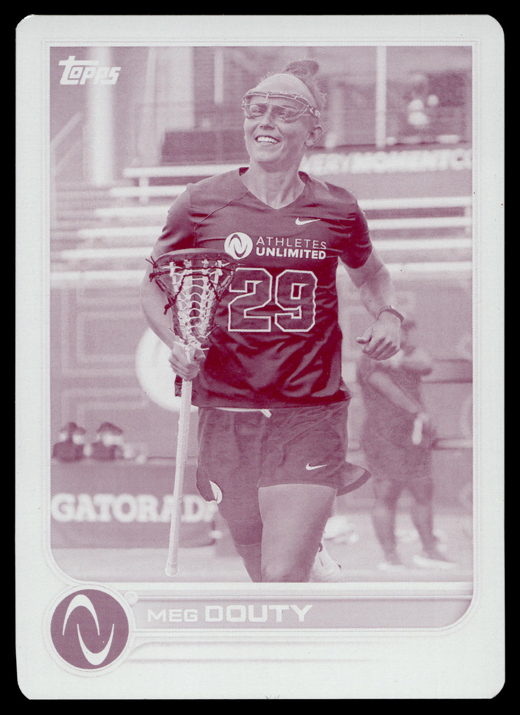 Meg Douty 2022 Topps Athletes Unlimited Printing Plate Magenta 1/1 #154
