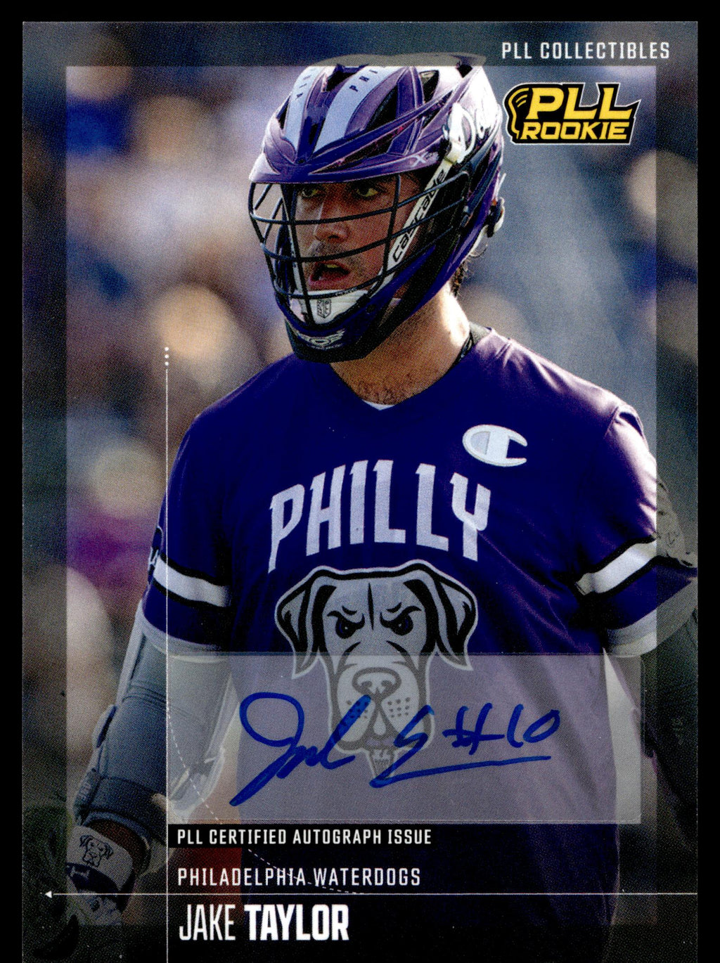 Jake Taylor 2026 PLL Fieldside II Philadelphia Waterdogs Base Auto #34