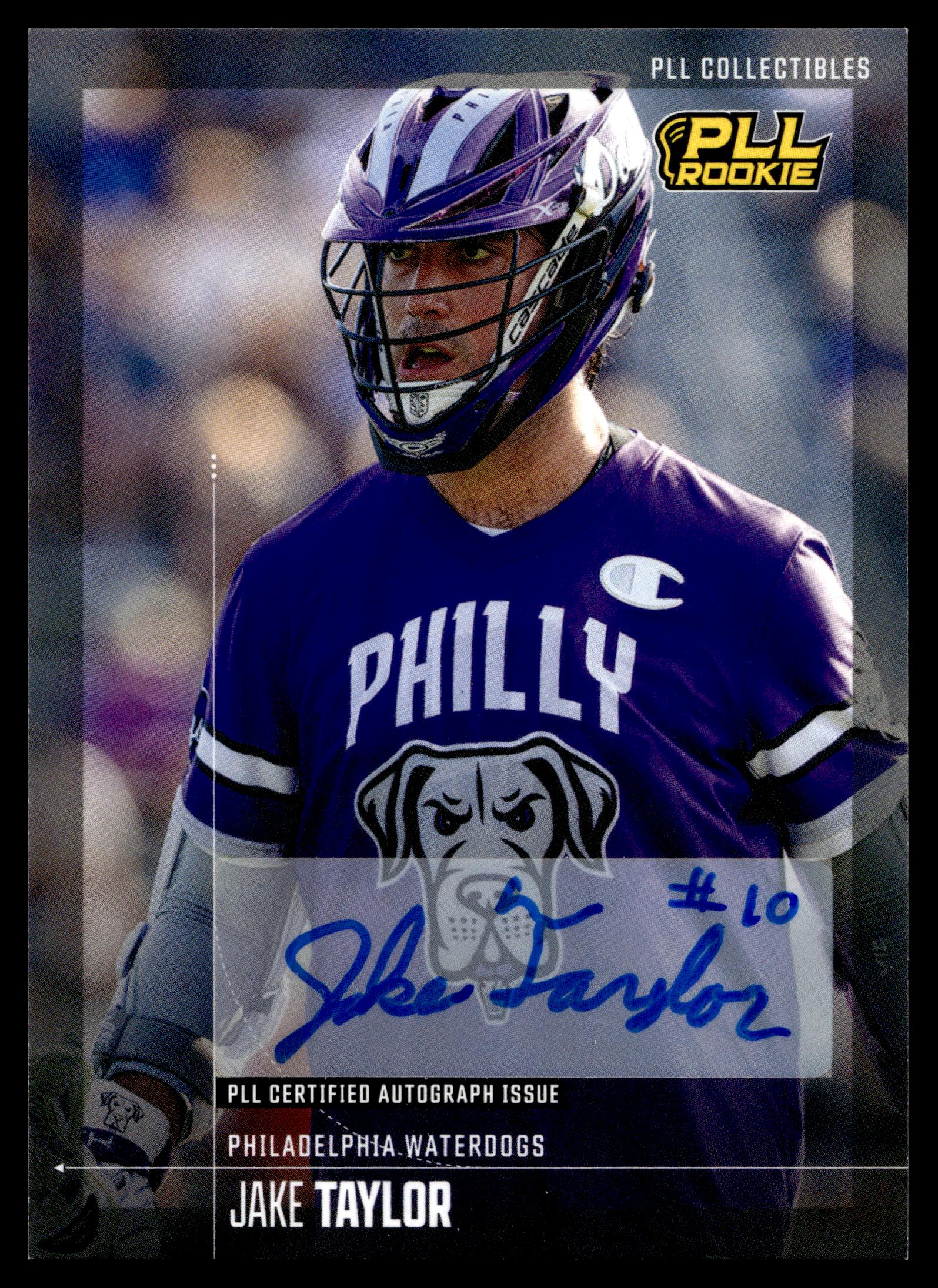 Jake Taylor 2026 PLL Fieldside II Philadelphia Waterdogs Base Auto #34