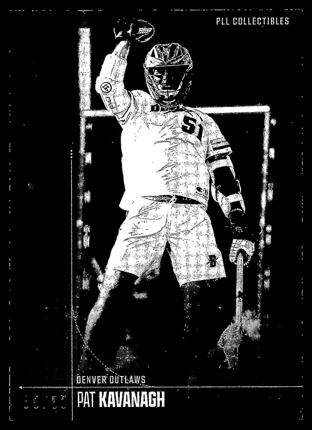 Pat Kavanagh 2026 PLL Fieldside II Denver Outlaws B&W 35/50 #22