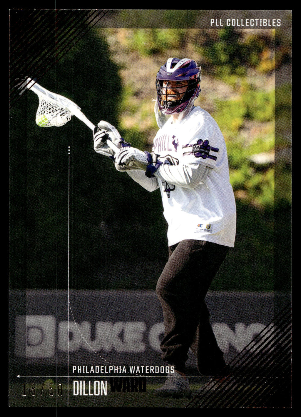 Dillon Ward 2026 PLL Fieldside II Philadelphia Waterdogs Orange 18/50 #83