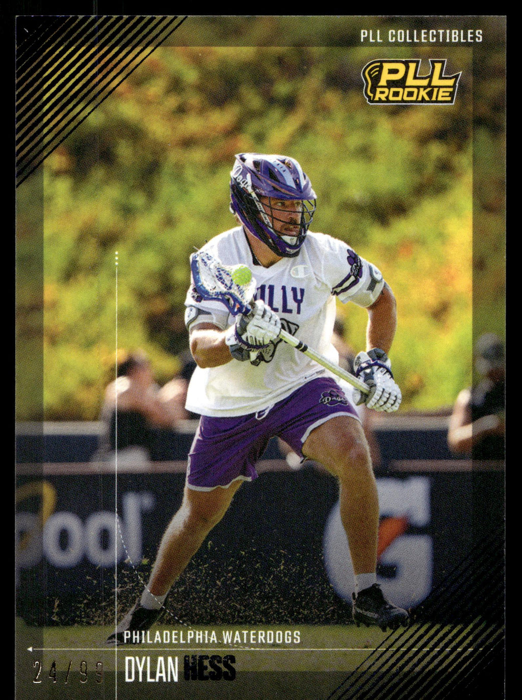 Dylan Hess 2026 PLL Fieldside II Philadelphia Waterdogs Blue 24/99 #32