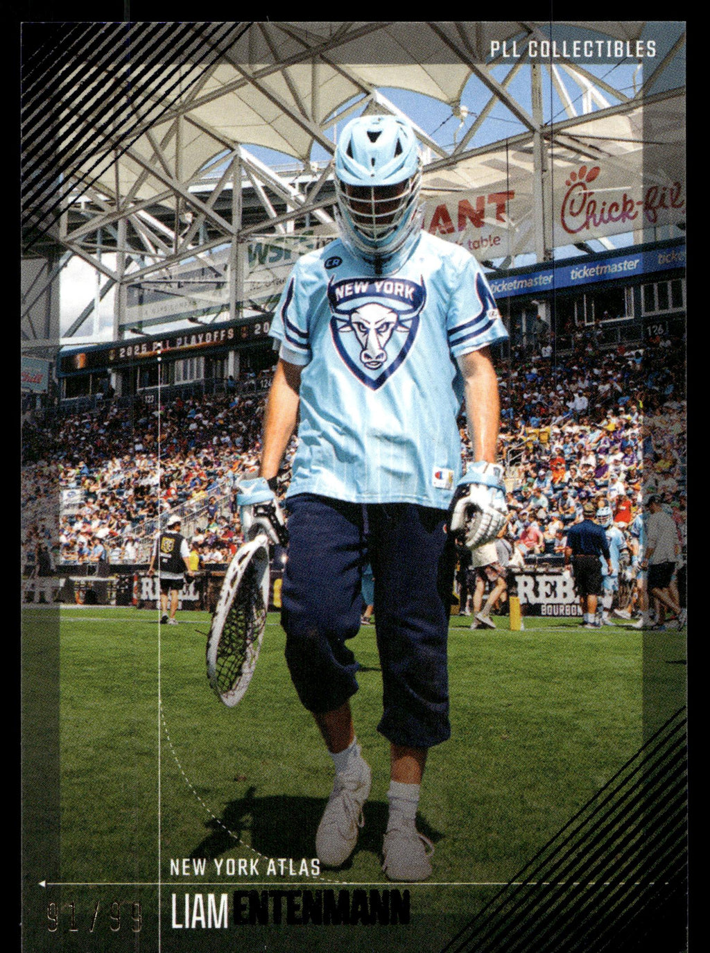 Liam Entenmann 2026 PLL Fieldside II New York Atlas Blue 91/99 #51