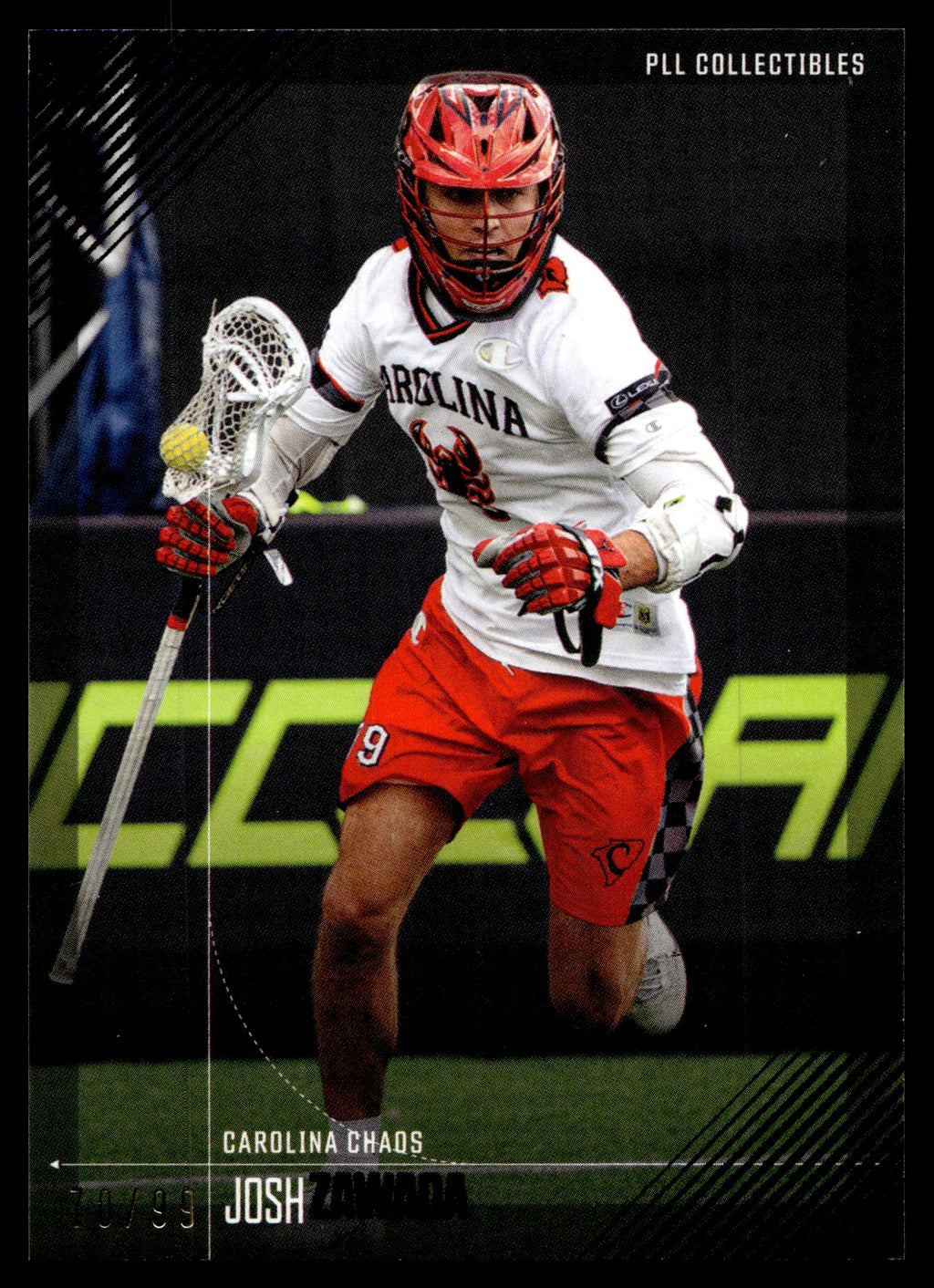 Josh Zawada 2026 PLL Fieldside II Carolina Chaos Blue 70/99 #80